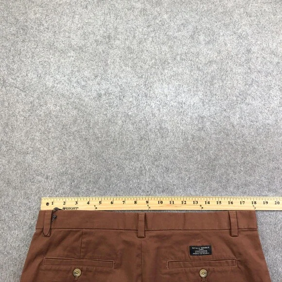 Banana Republic Pants Mens 35x34 Brown Aiden Chino Straight Leg Canvas Casual - Picture 7 of 10